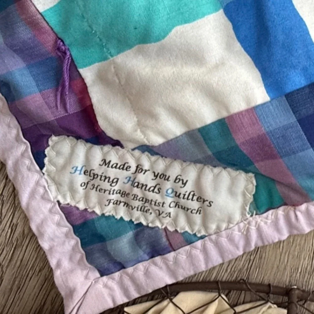 Winnie‎ the Pooh Quilt Blanket Handmade Patchwork Baby Crib Toddler